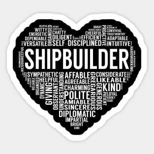 Shipbuilder Heart Sticker